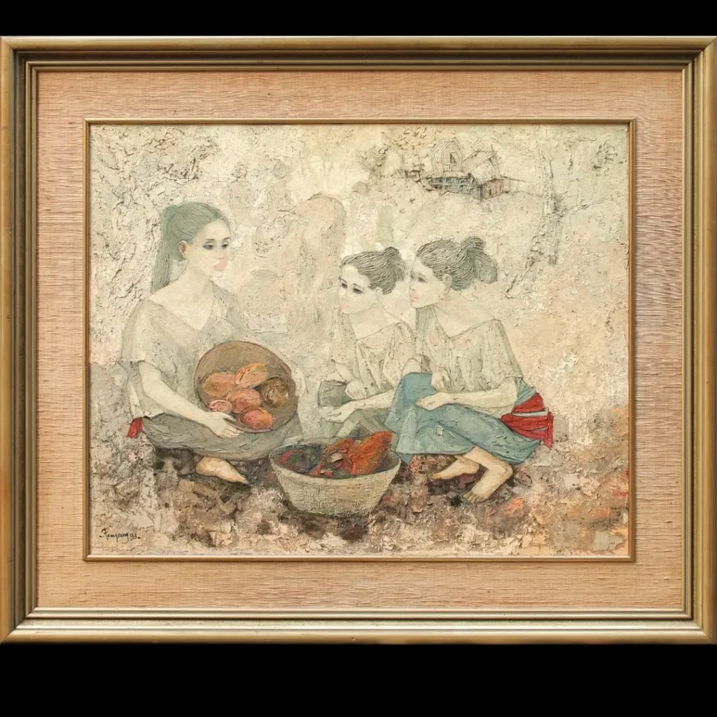 I wayan pengsong 100x80cm oil on canvas